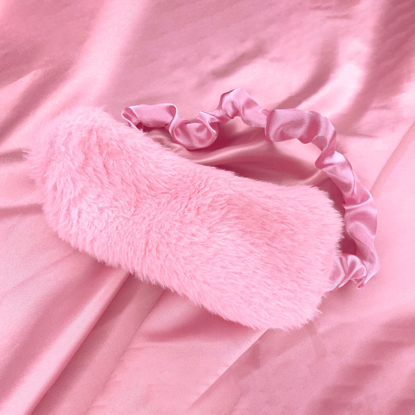 Fuzzy Satin Sleep Mask