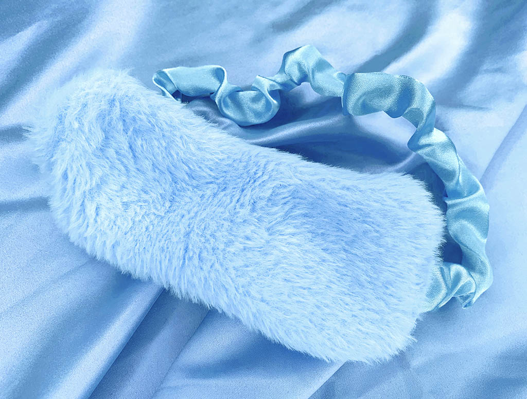 Fuzzy Satin Sleep Mask