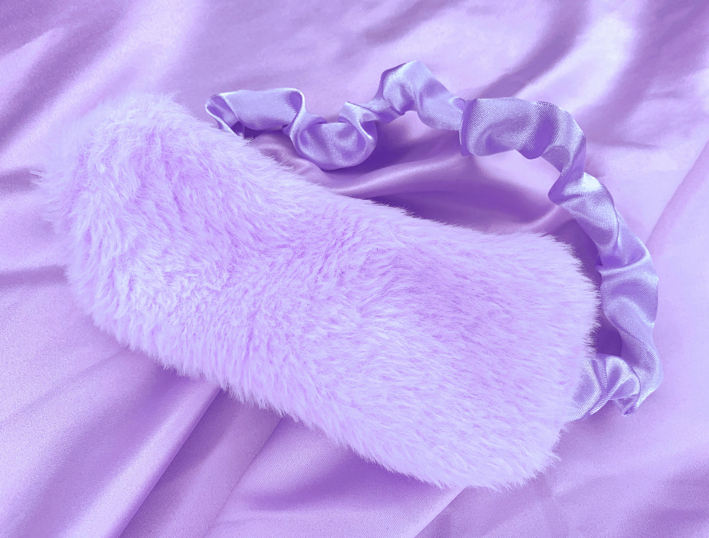 Fuzzy Satin Sleep Mask